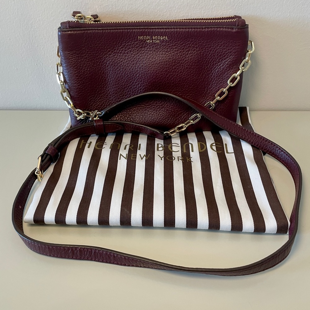 Henri Bendel New York Burgundy Crossbody